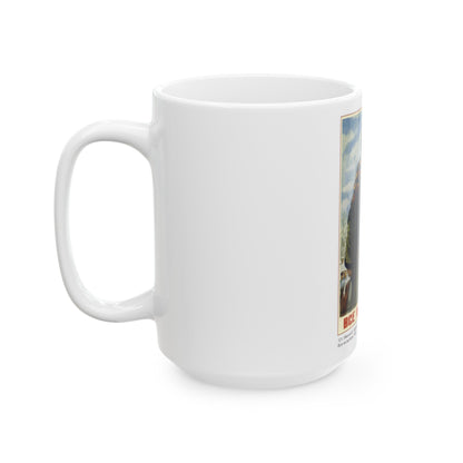 Soviet Era Poster 411 - White Coffee Mug-The Sticker Space