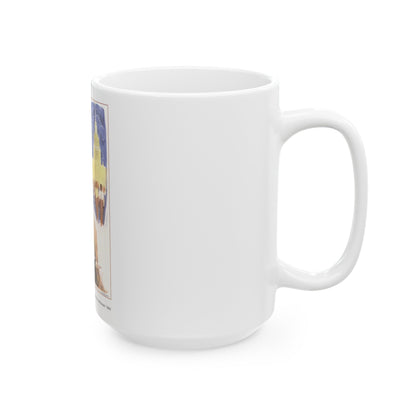 Soviet Era Poster 435 - White Coffee Mug-The Sticker Space