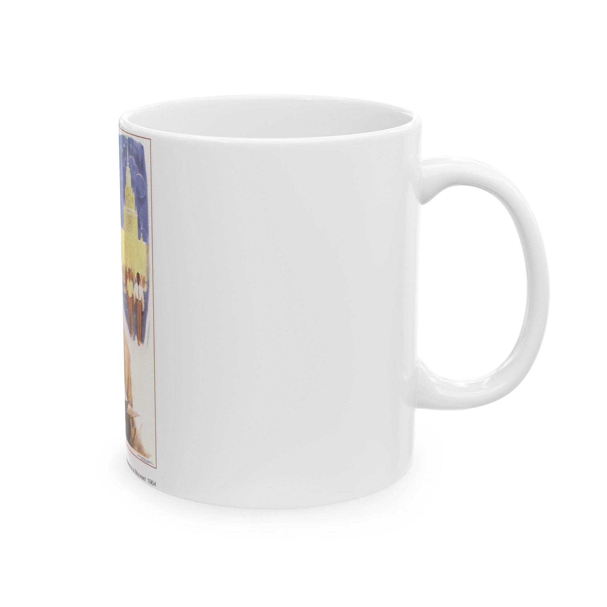 Soviet Era Poster 435 - White Coffee Mug-The Sticker Space