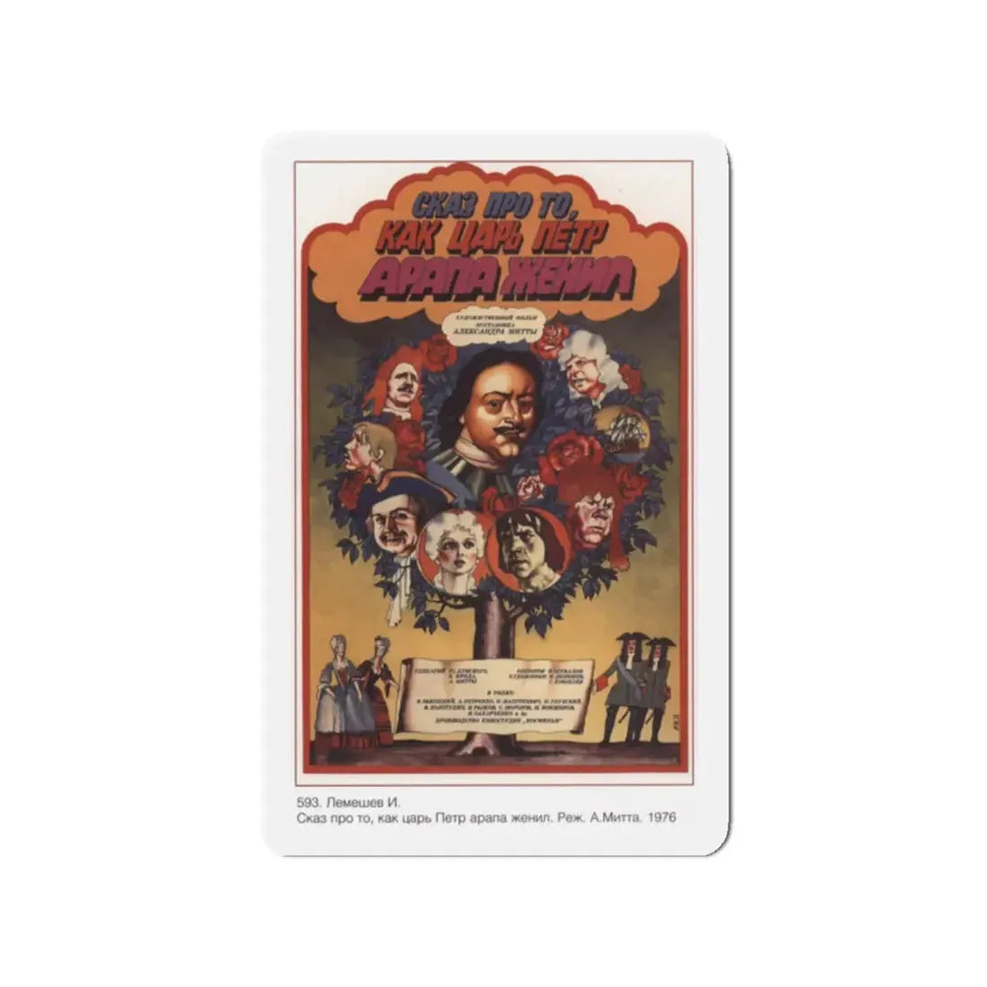 Soviet Era Poster 44 - Refrigerator Magnet 2 Inch Die-Cut - The Sticker Space