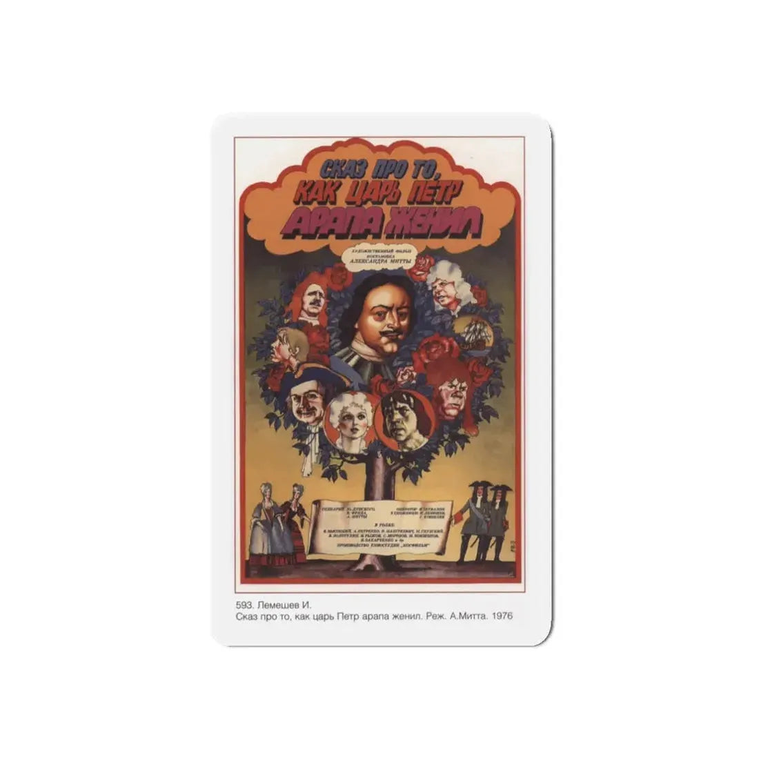 Soviet Era Poster 44 - Refrigerator Magnet 3 Inch Die-Cut - The Sticker Space