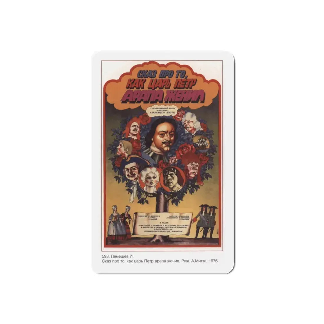 Soviet Era Poster 44 - Refrigerator Magnet 4 Inch Die-Cut - The Sticker Space