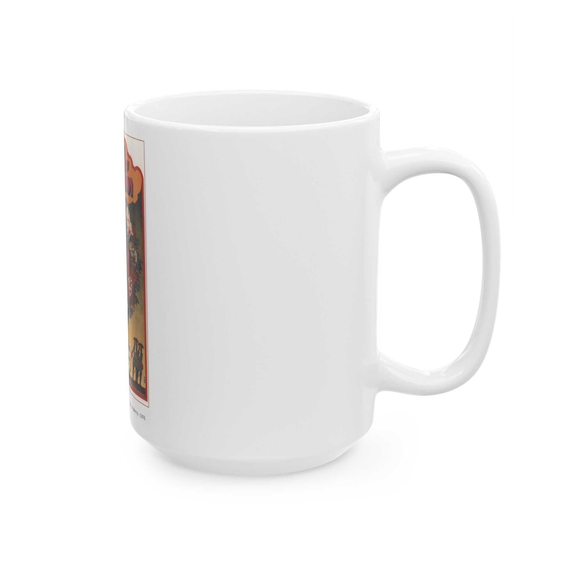 Soviet Era Poster 44 - White Coffee Mug-The Sticker Space