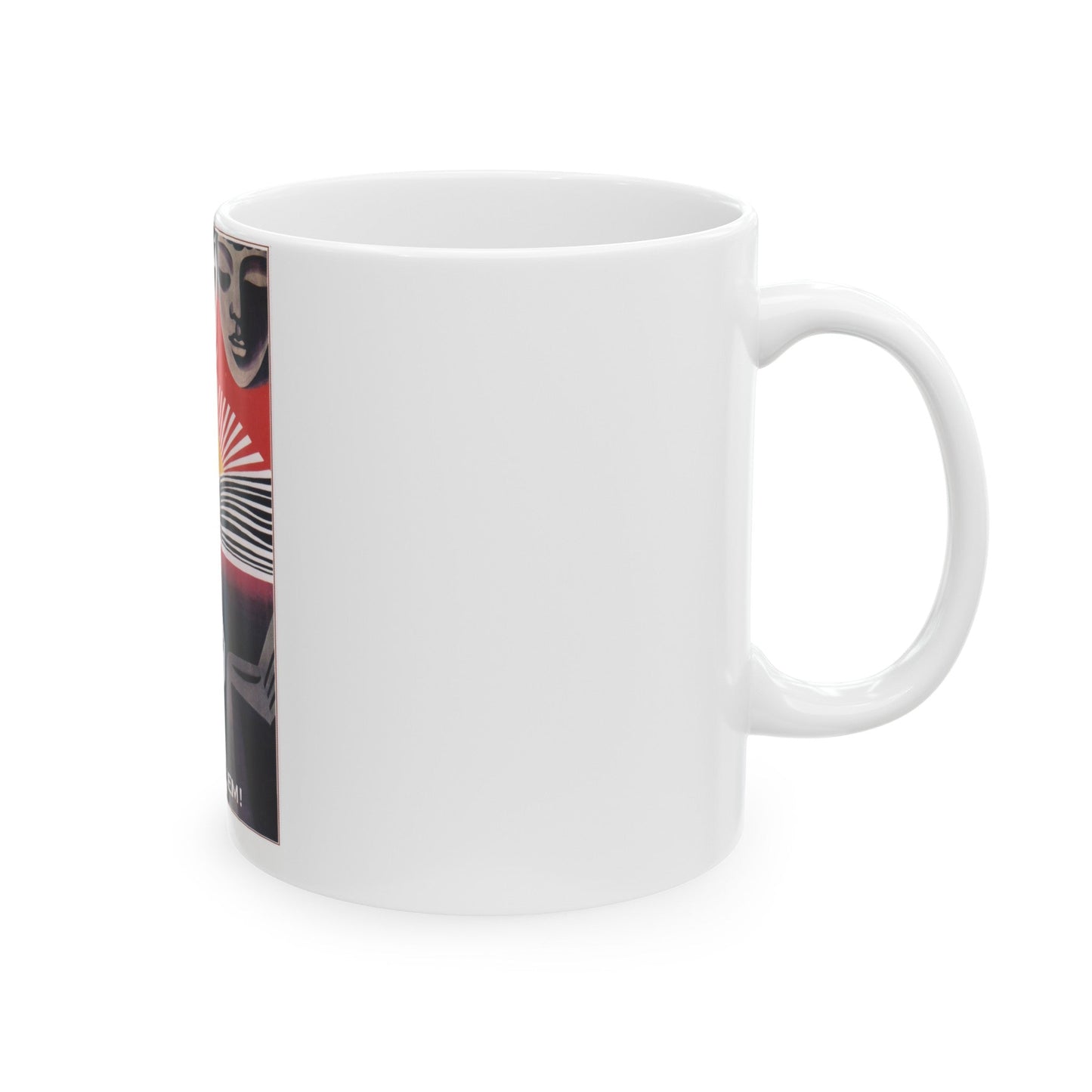 Soviet Era Poster 445 - White Coffee Mug-The Sticker Space