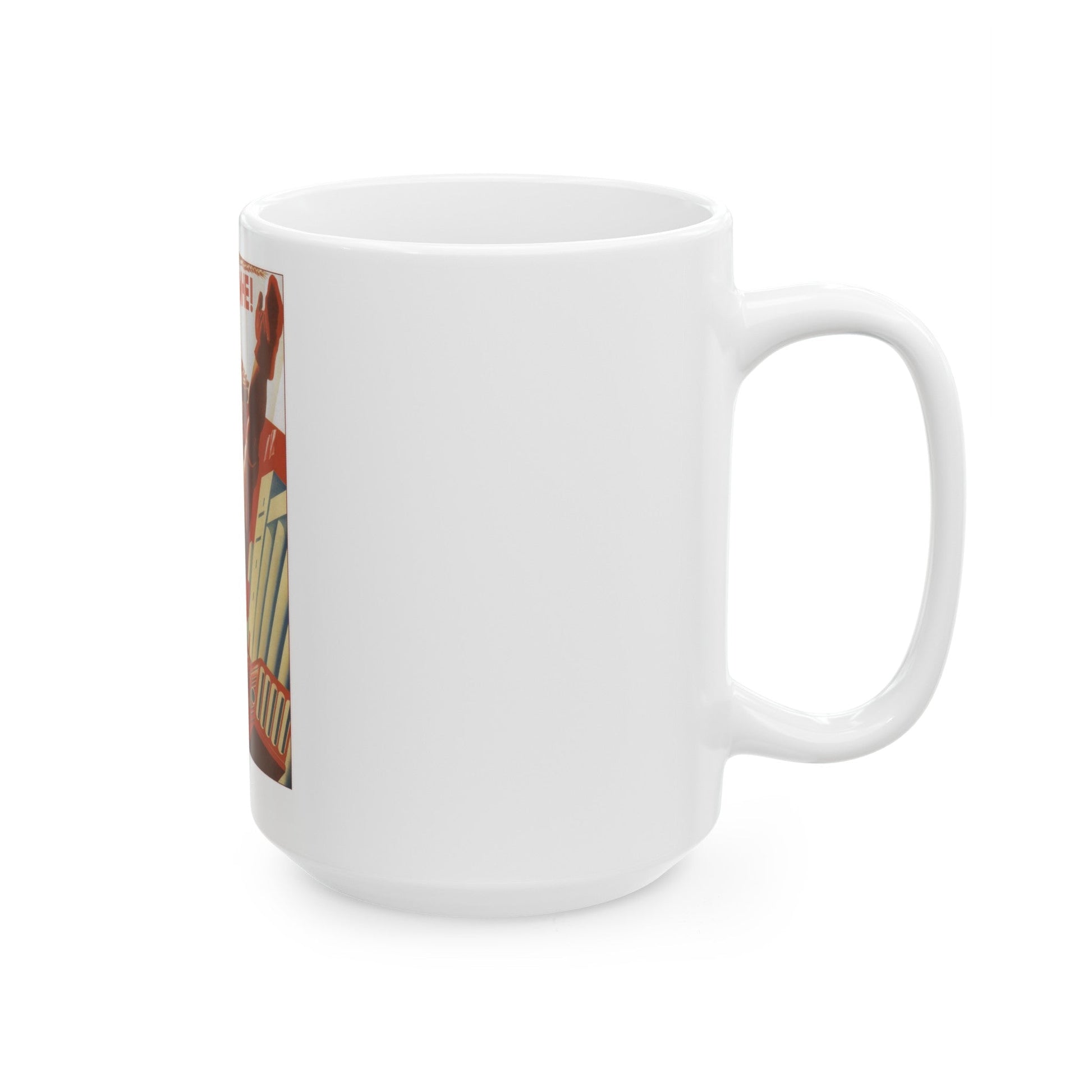 Soviet Era Poster 446 - White Coffee Mug-The Sticker Space