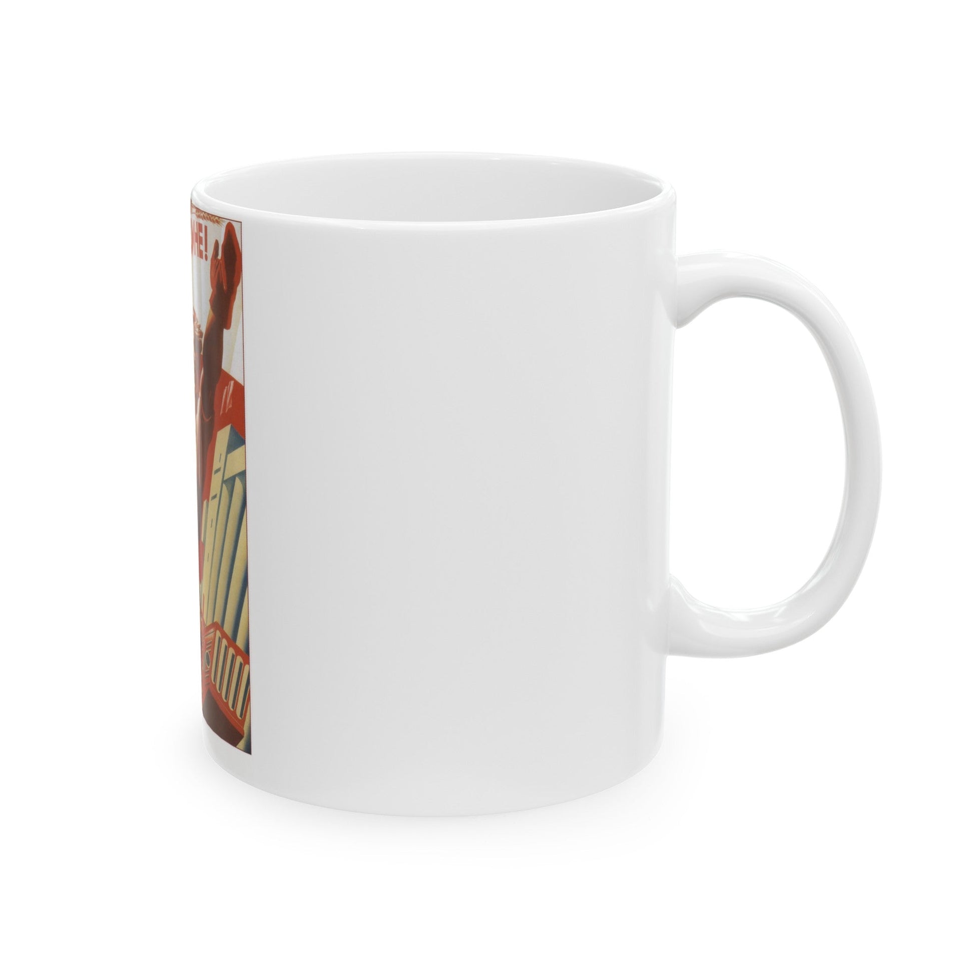 Soviet Era Poster 446 - White Coffee Mug-The Sticker Space