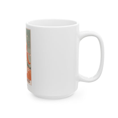 Soviet Era Poster 464 - White Coffee Mug-The Sticker Space