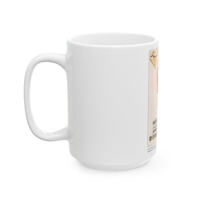 Soviet Era Poster 470 - White Coffee Mug-The Sticker Space