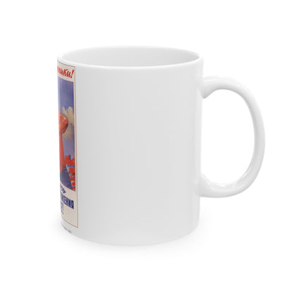 Soviet Era Poster 475 - White Coffee Mug-The Sticker Space