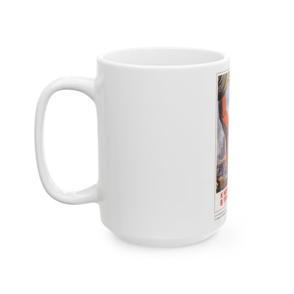 Soviet Era Poster 477 - White Coffee Mug-The Sticker Space