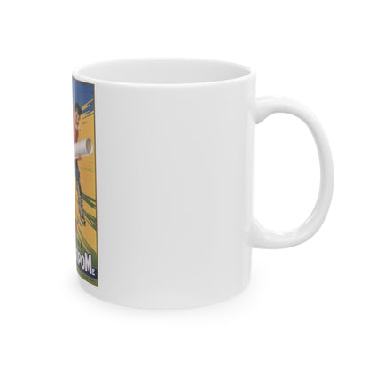 Soviet Era Poster 487 - White Coffee Mug-The Sticker Space