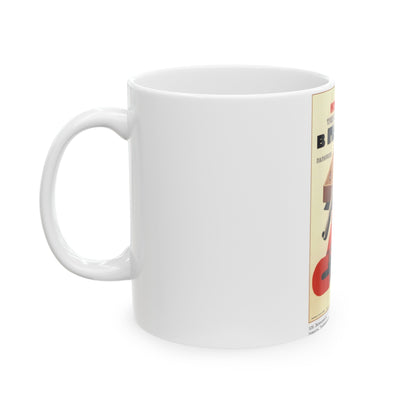 Soviet Era Poster 489 - White Coffee Mug-The Sticker Space