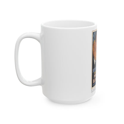 Soviet Era Poster 490 - White Coffee Mug-The Sticker Space