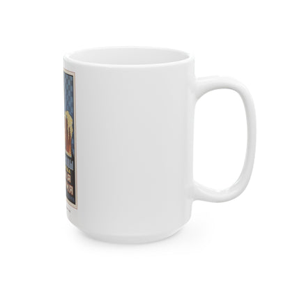 Soviet Era Poster 490 - White Coffee Mug-The Sticker Space