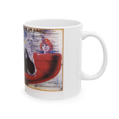 Soviet Era Poster 50 - White Coffee Mug-The Sticker Space