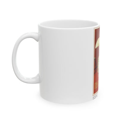 Soviet Era Poster 501 - White Coffee Mug-The Sticker Space