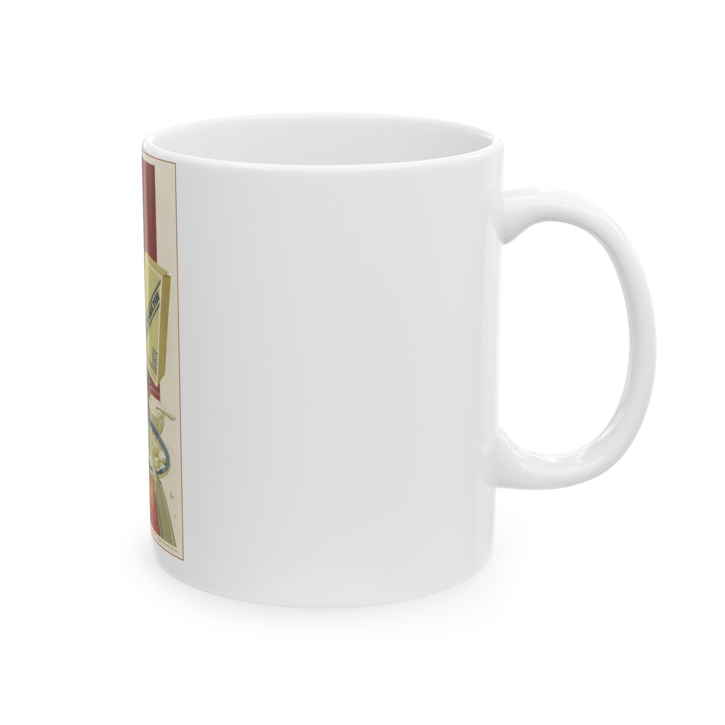 Soviet Era Poster 501 - White Coffee Mug-The Sticker Space