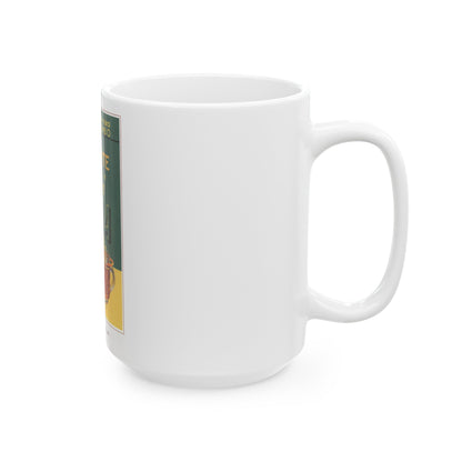 Soviet Era Poster 503 - White Coffee Mug-The Sticker Space