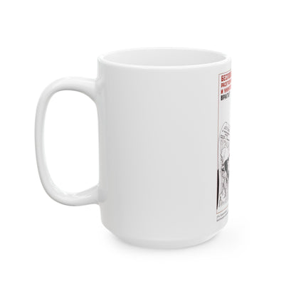 Soviet Era Poster 517 - White Coffee Mug-The Sticker Space