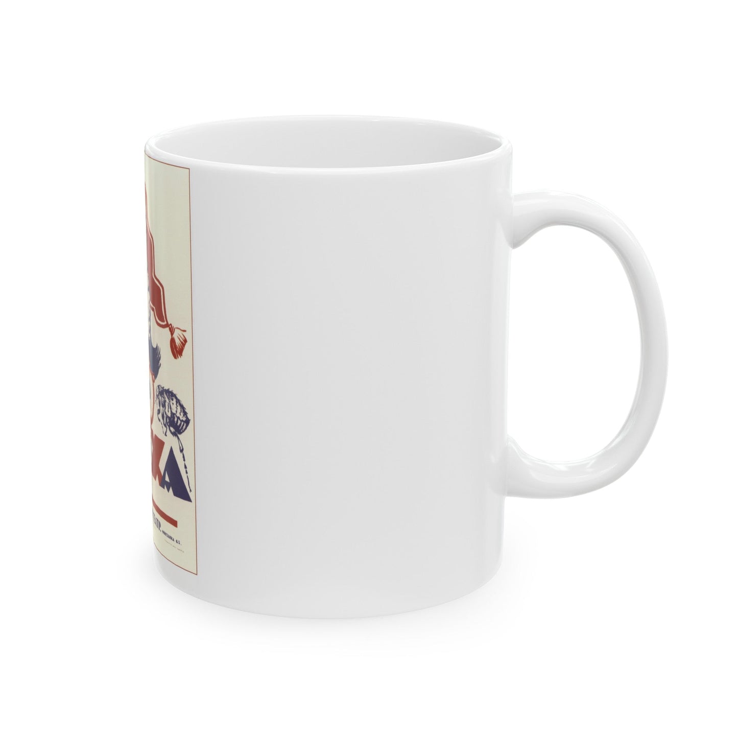 Soviet Era Poster 54 - White Coffee Mug-The Sticker Space