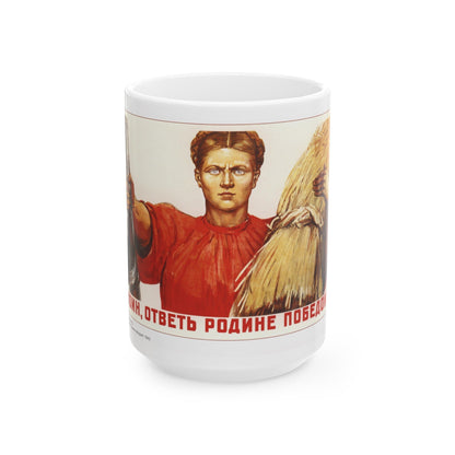 Soviet Era Poster 541 - White Coffee Mug-15oz-The Sticker Space