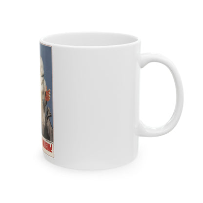 Soviet Era Poster 542 - White Coffee Mug-The Sticker Space