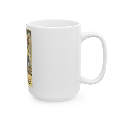 Soviet Era Poster 543 - White Coffee Mug-The Sticker Space