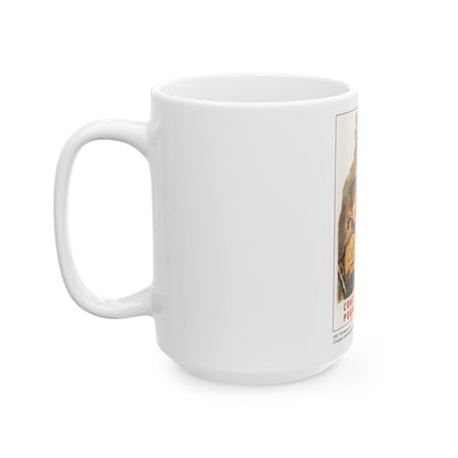 Soviet Era Poster 545 - White Coffee Mug-The Sticker Space