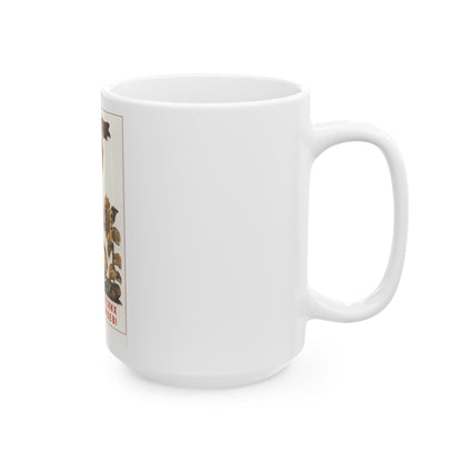 Soviet Era Poster 545 - White Coffee Mug-The Sticker Space