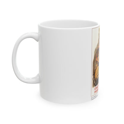 Soviet Era Poster 545 - White Coffee Mug-The Sticker Space