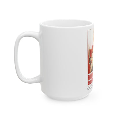 Soviet Era Poster 548 - White Coffee Mug-The Sticker Space