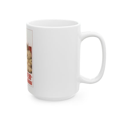 Soviet Era Poster 548 - White Coffee Mug-The Sticker Space