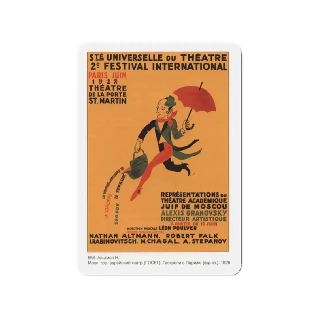 Soviet Era Poster 55 - Refrigerator Magnet 2 Inch Die-Cut - The Sticker Space