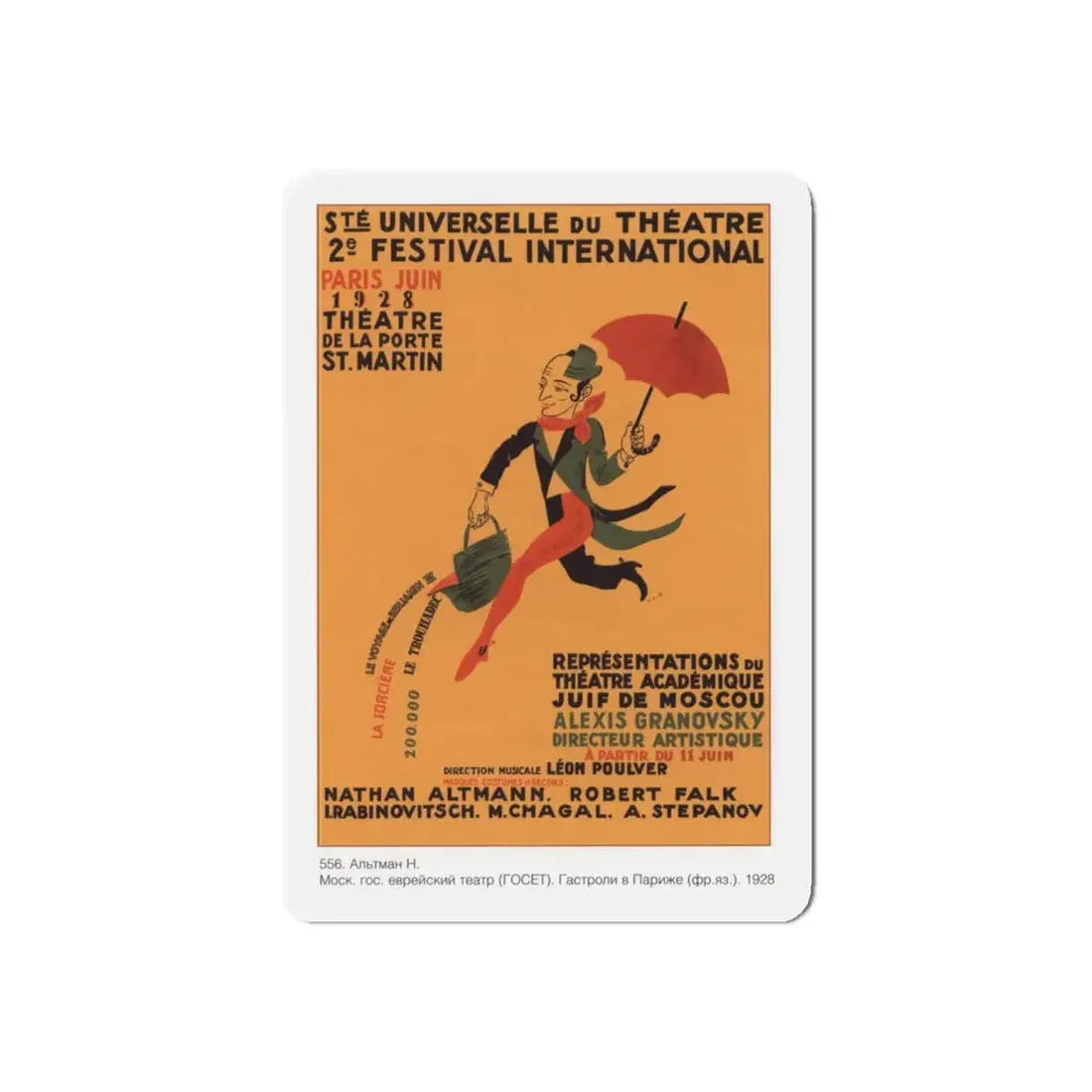 Soviet Era Poster 55 - Refrigerator Magnet 4 Inch Die-Cut - The Sticker Space