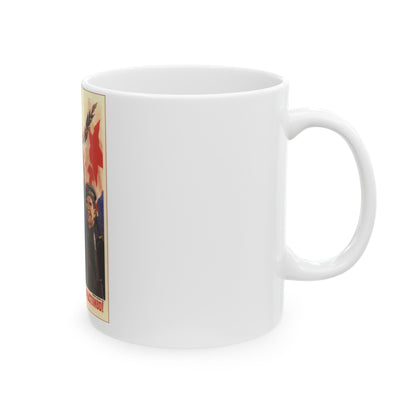 Soviet Era Poster 553 - White Coffee Mug-The Sticker Space