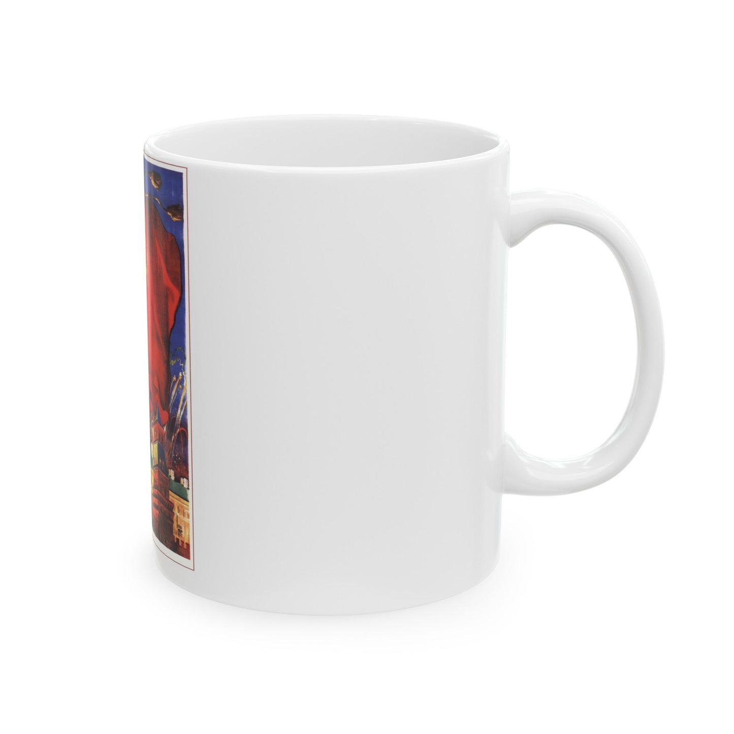 Soviet Era Poster 556 - White Coffee Mug-The Sticker Space