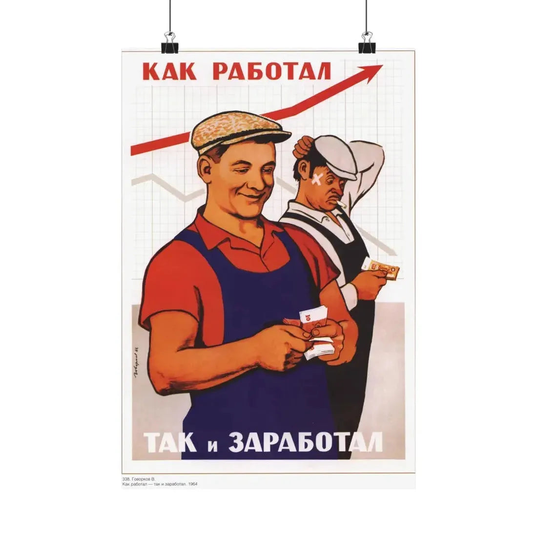 Soviet Era Poster 558 - Paper Poster 12″ x 18″ Matte - The Sticker Space