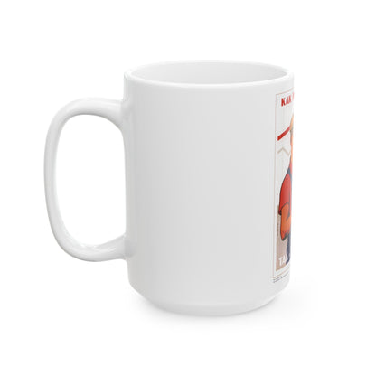 Soviet Era Poster 558 - White Coffee Mug-The Sticker Space