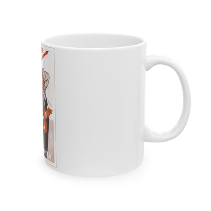 Soviet Era Poster 558 - White Coffee Mug-The Sticker Space