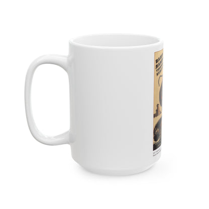 Soviet Era Poster 561 - White Coffee Mug-The Sticker Space