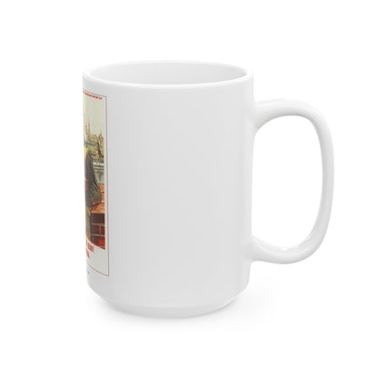 Soviet Era Poster 566 - White Coffee Mug-The Sticker Space