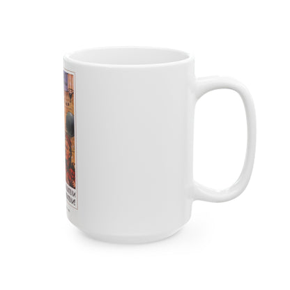 Soviet Era Poster 583 - White Coffee Mug-The Sticker Space