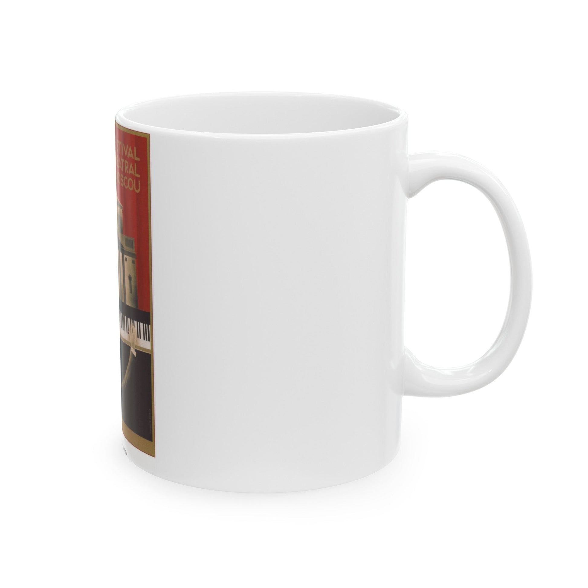 Soviet Era Poster 60 - White Coffee Mug-The Sticker Space