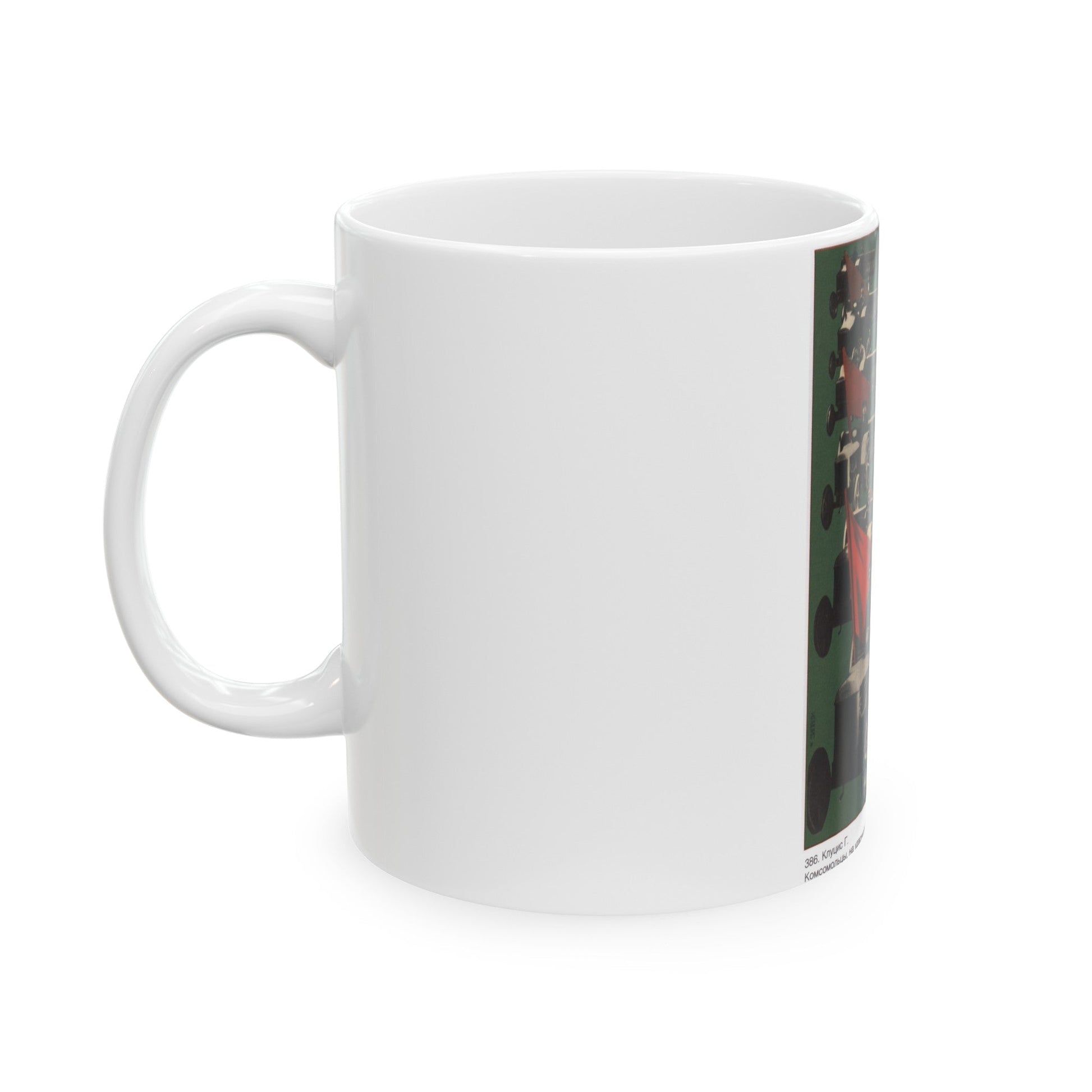 Soviet Era Poster 7 - White Coffee Mug-The Sticker Space