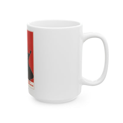 Soviet Era Poster 73 - White Coffee Mug-The Sticker Space