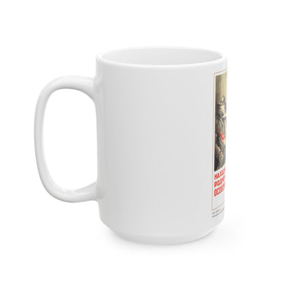 Soviet Era Poster 76 - White Coffee Mug-The Sticker Space