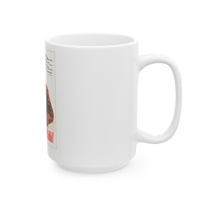 Soviet Era Poster 79 - White Coffee Mug-The Sticker Space