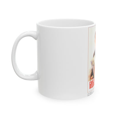 Soviet Era Poster 79 - White Coffee Mug-The Sticker Space