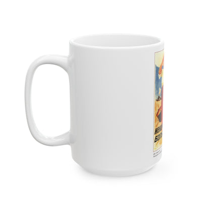 Soviet Era Poster 8 - White Coffee Mug-The Sticker Space