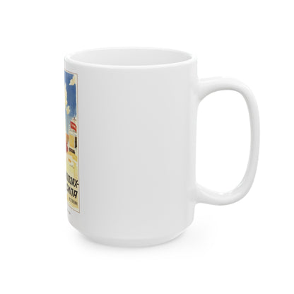 Soviet Era Poster 8 - White Coffee Mug-The Sticker Space